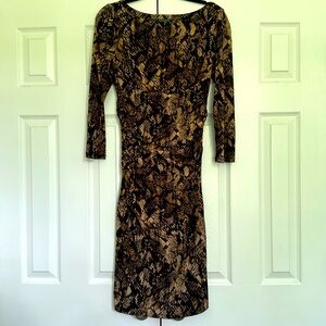 {Ralph Lauren} Ruched Dress.